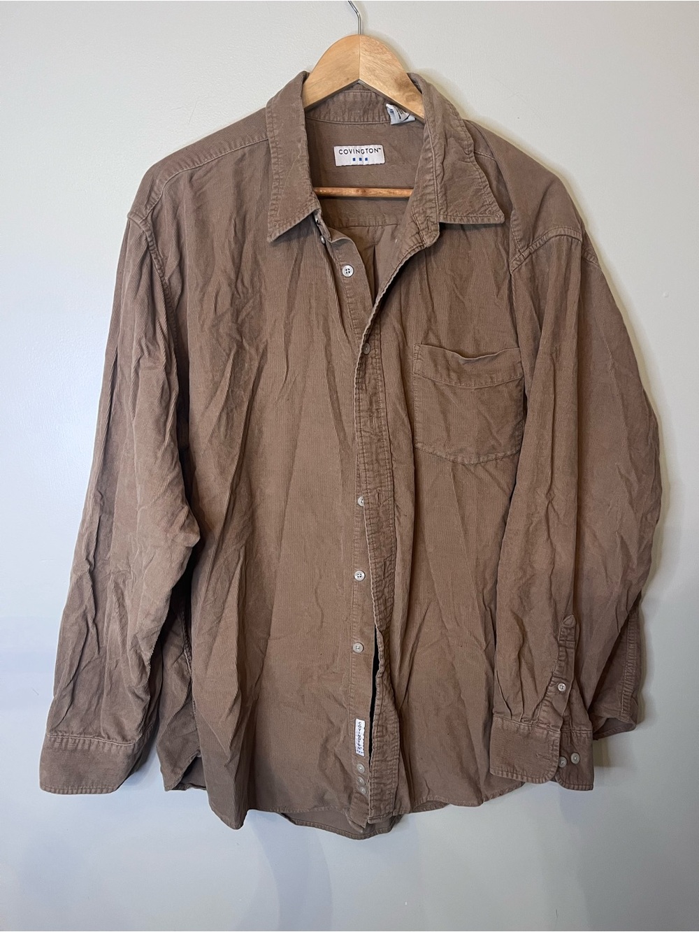 Covington's Brown Button-Up Shirt